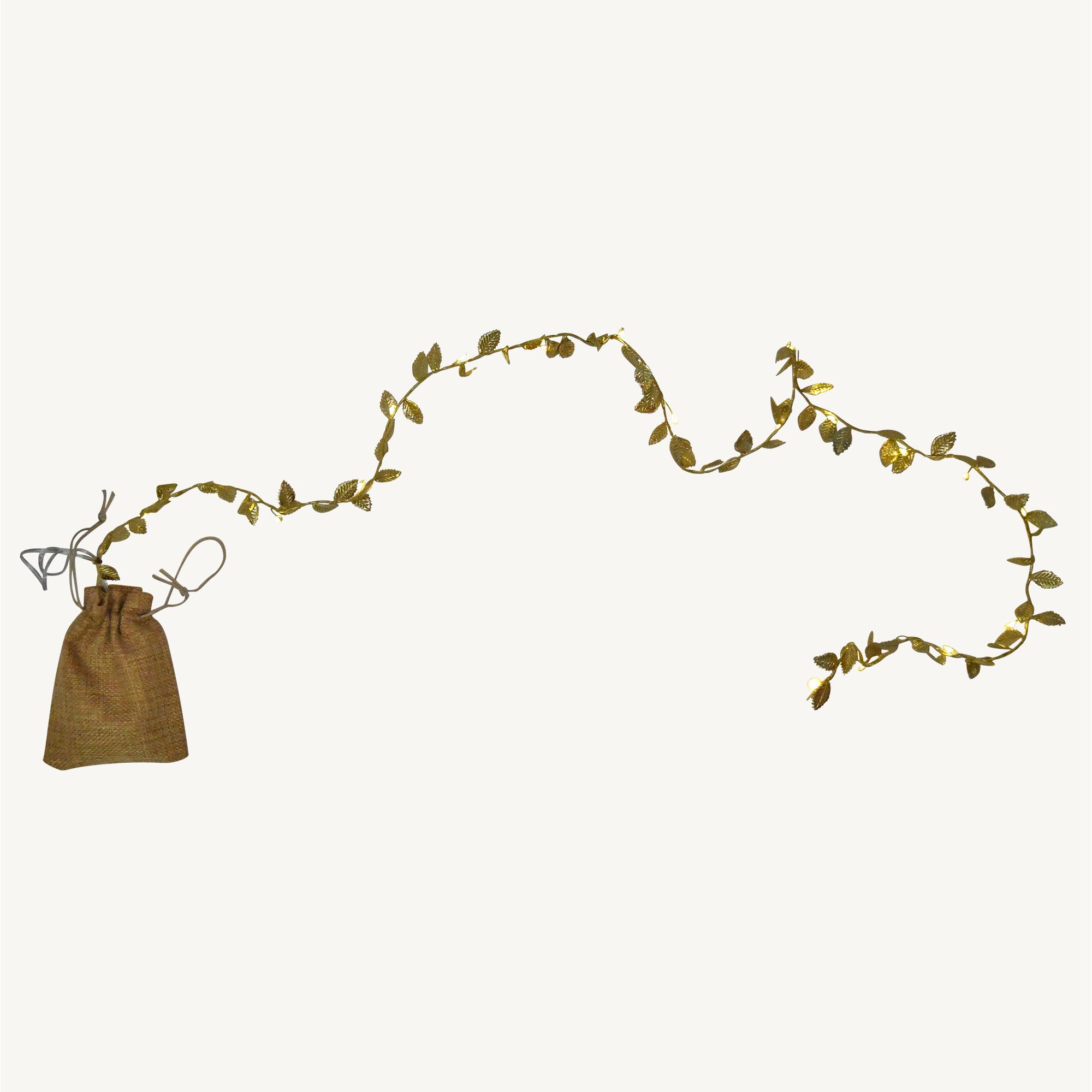 Guirlande feuilles d'or